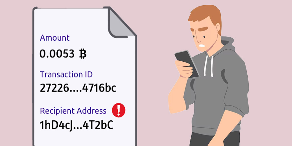 ۲. اشتباه در وارد کردن آدرس مقصد