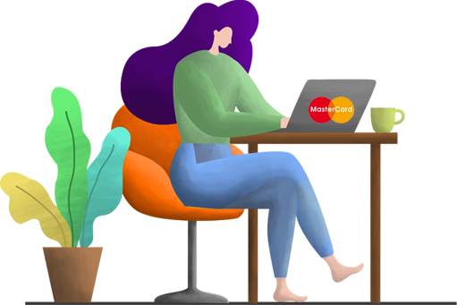 پرداخت با ویزا کارت و مستر کارت — لوگوی پذیرش
