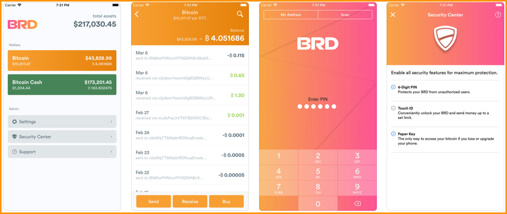 کیف پول بیت کوین برای ios