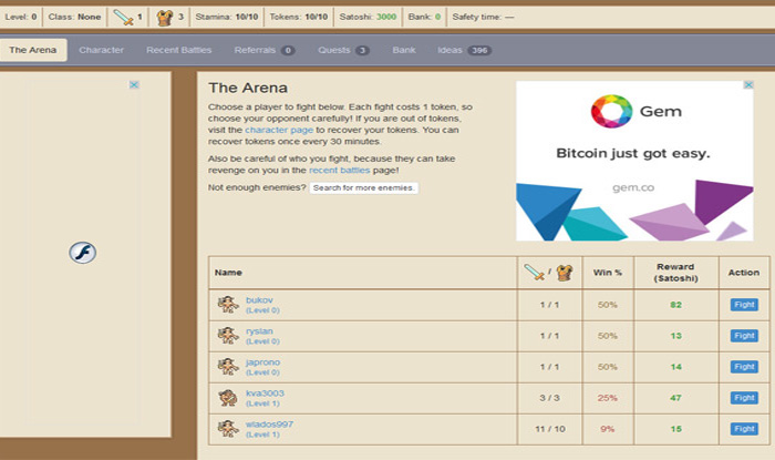 Coinbrawl  یکی از سایتهای دریافت بیت کوین رایگان