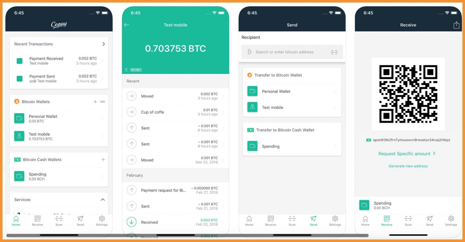 کیف پول بیت کوین برای ios
