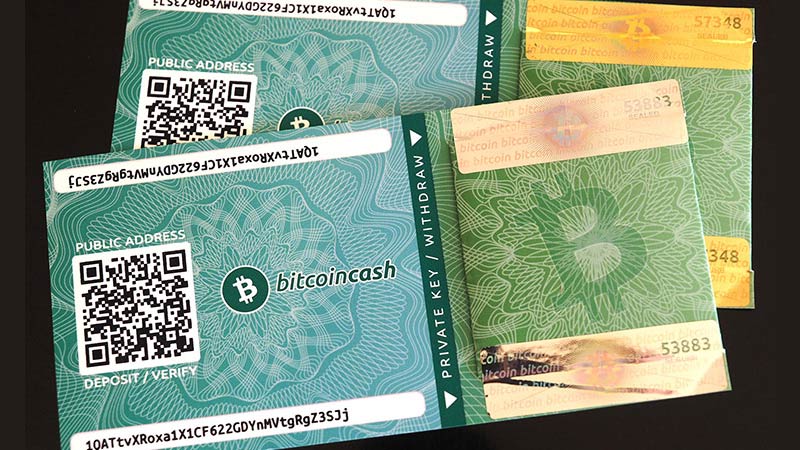 تبدیل ارز دیجیتال به کیف پول کاغذی