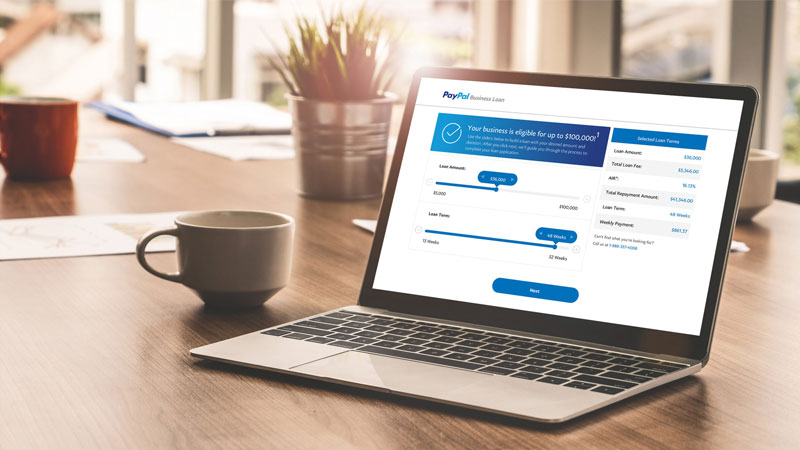 وام تجاری پی پال (PayPal) در کانادا