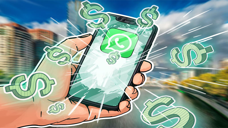 پرداخت با ارز فیات در واتساپ